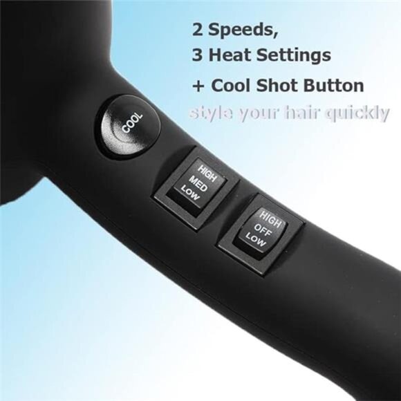 Infrared Hair Dryer, Professional Salon Negative Ionic Blow Dryers for Fast - Picture 5 of 7